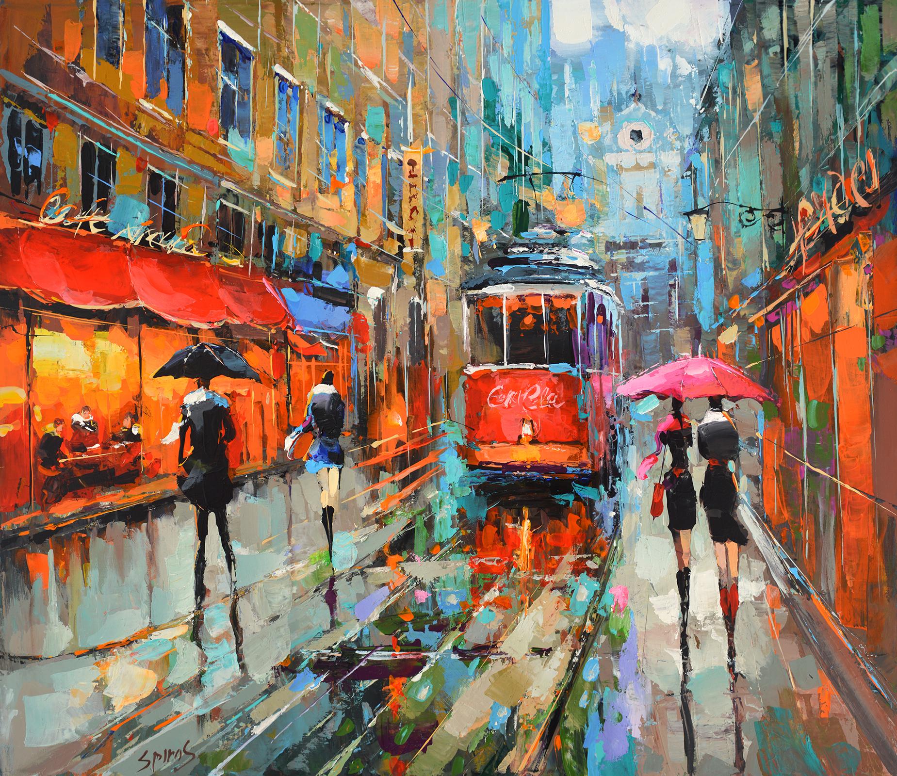 Dmitry Spiros Landscape Painting - It's raining again