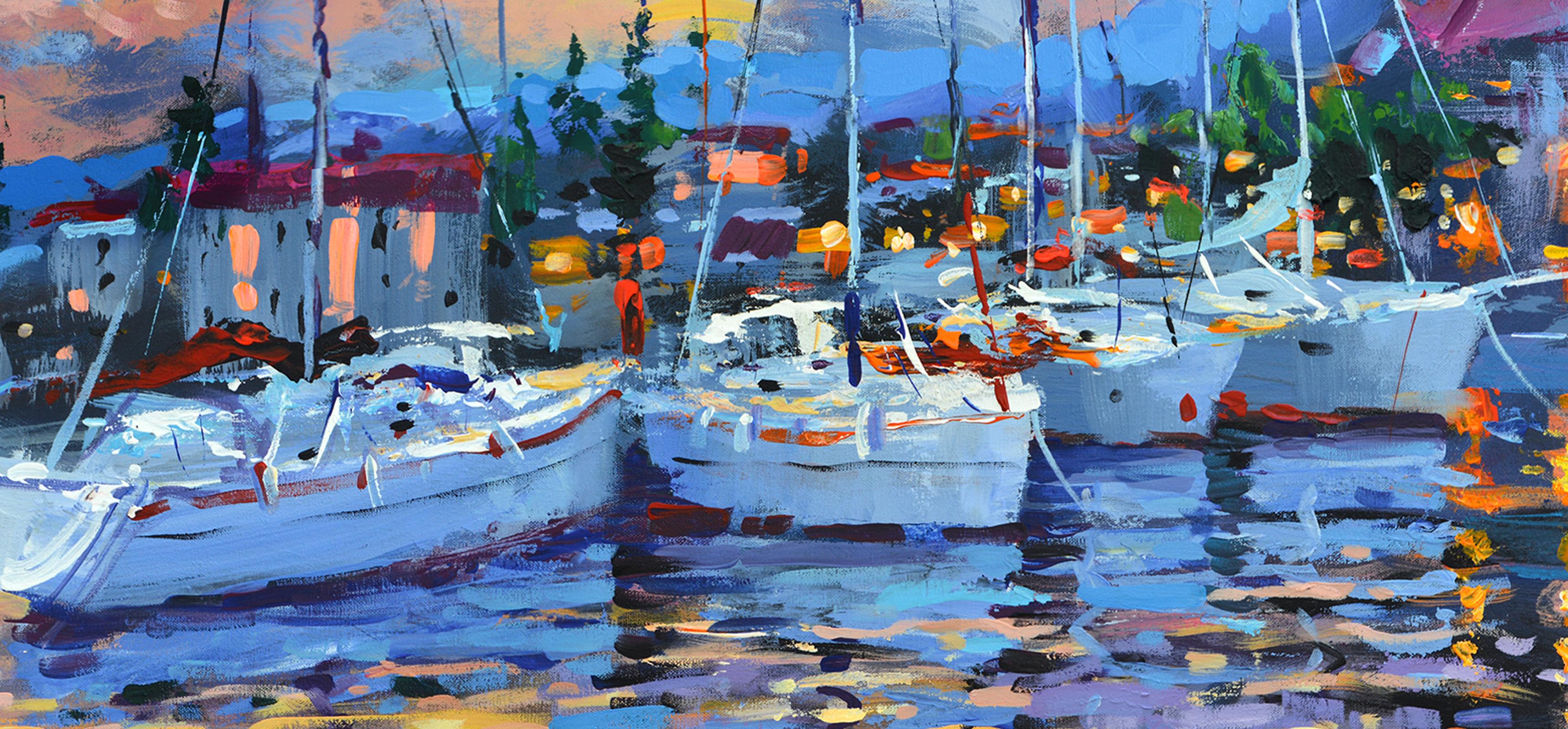 Baie de nuit - Painting de Dmitry Spiros