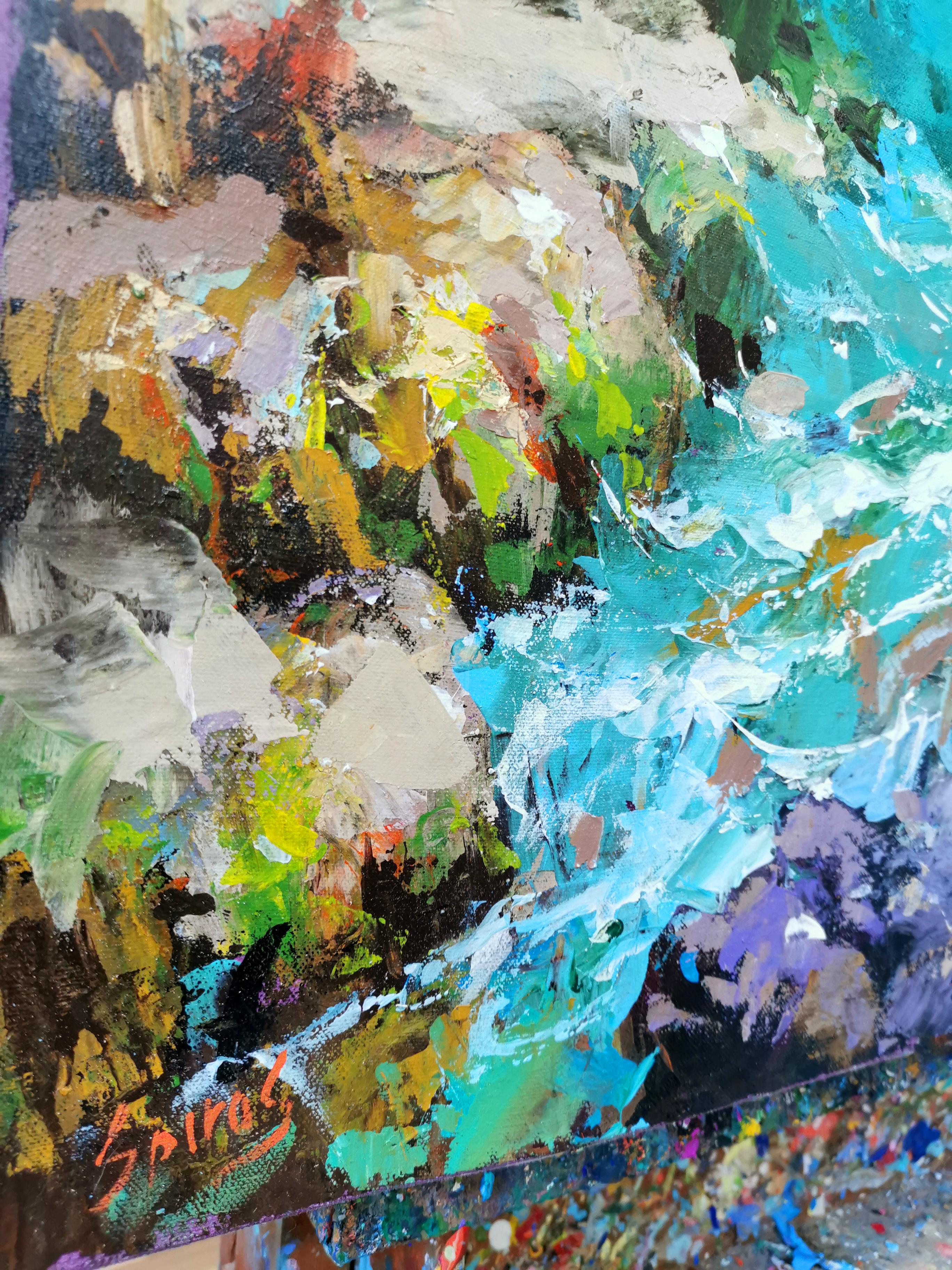 On the shores of the Gulf of Mexico - Painting by Dmitry Spiros
