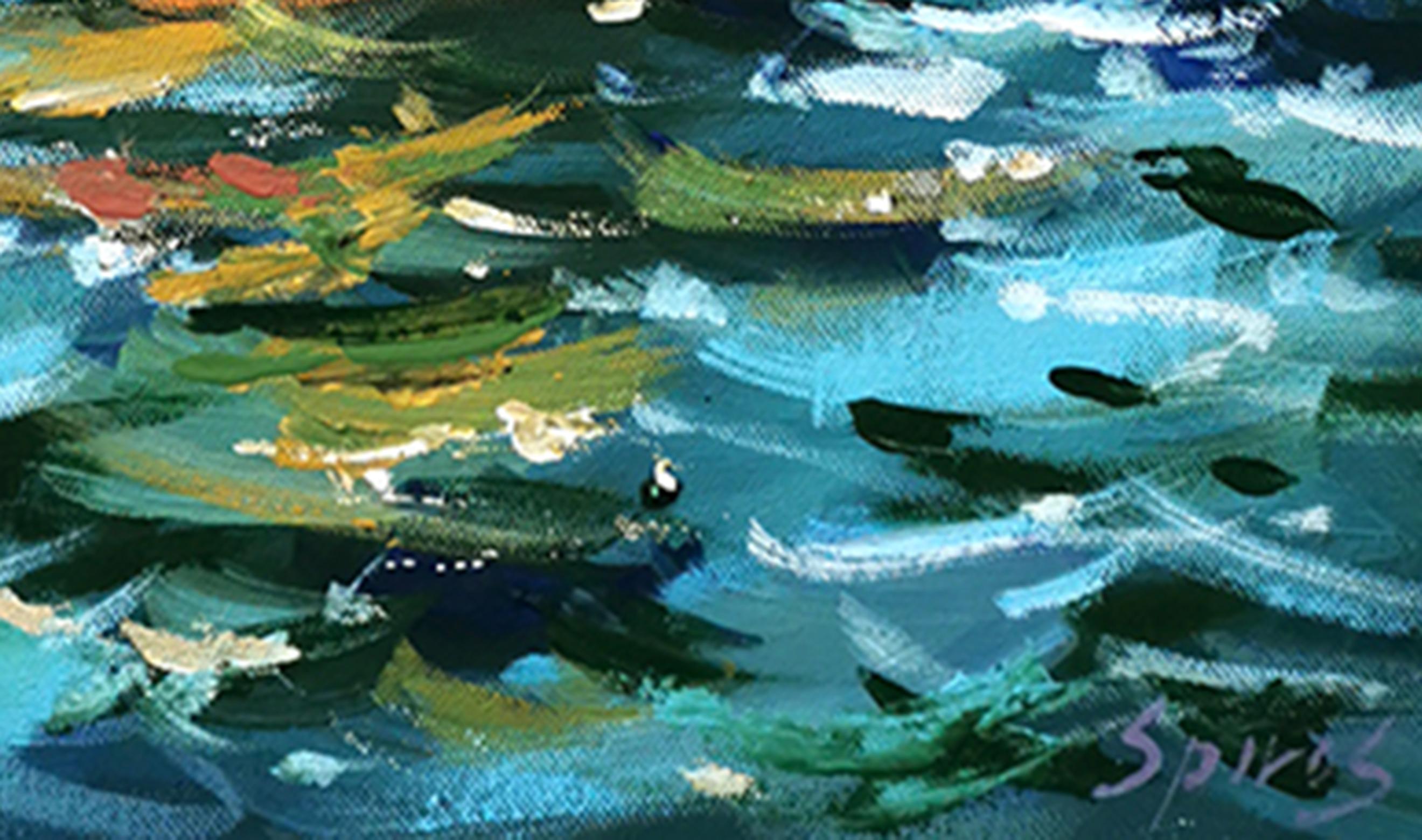 Sotto vela - Painting Impressionismo di Dmitry Spiros