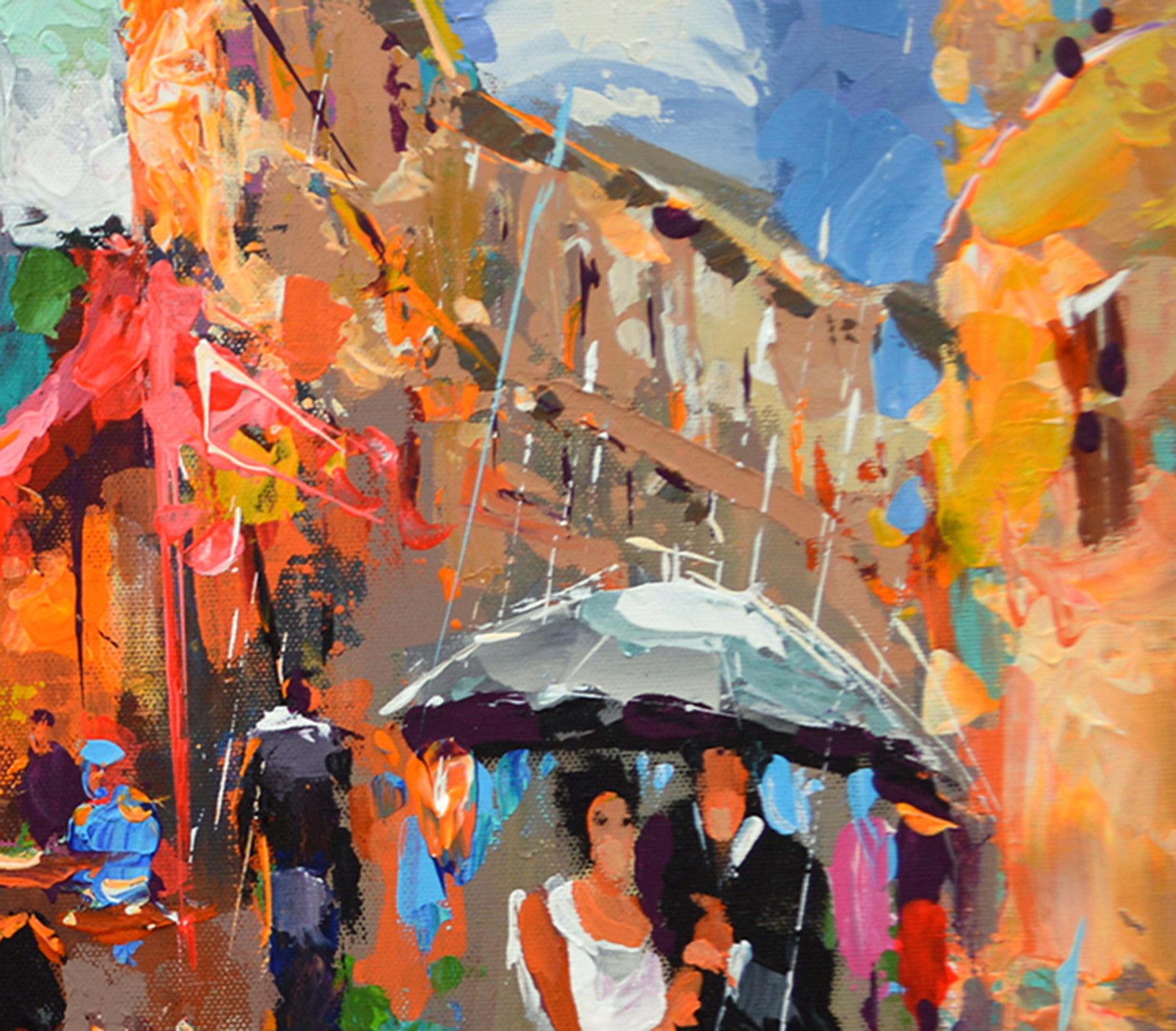 Unerwarteter Regen - Öl, Acryl auf Leinwand Gemälde von Dmitry Spiros
Größe -29