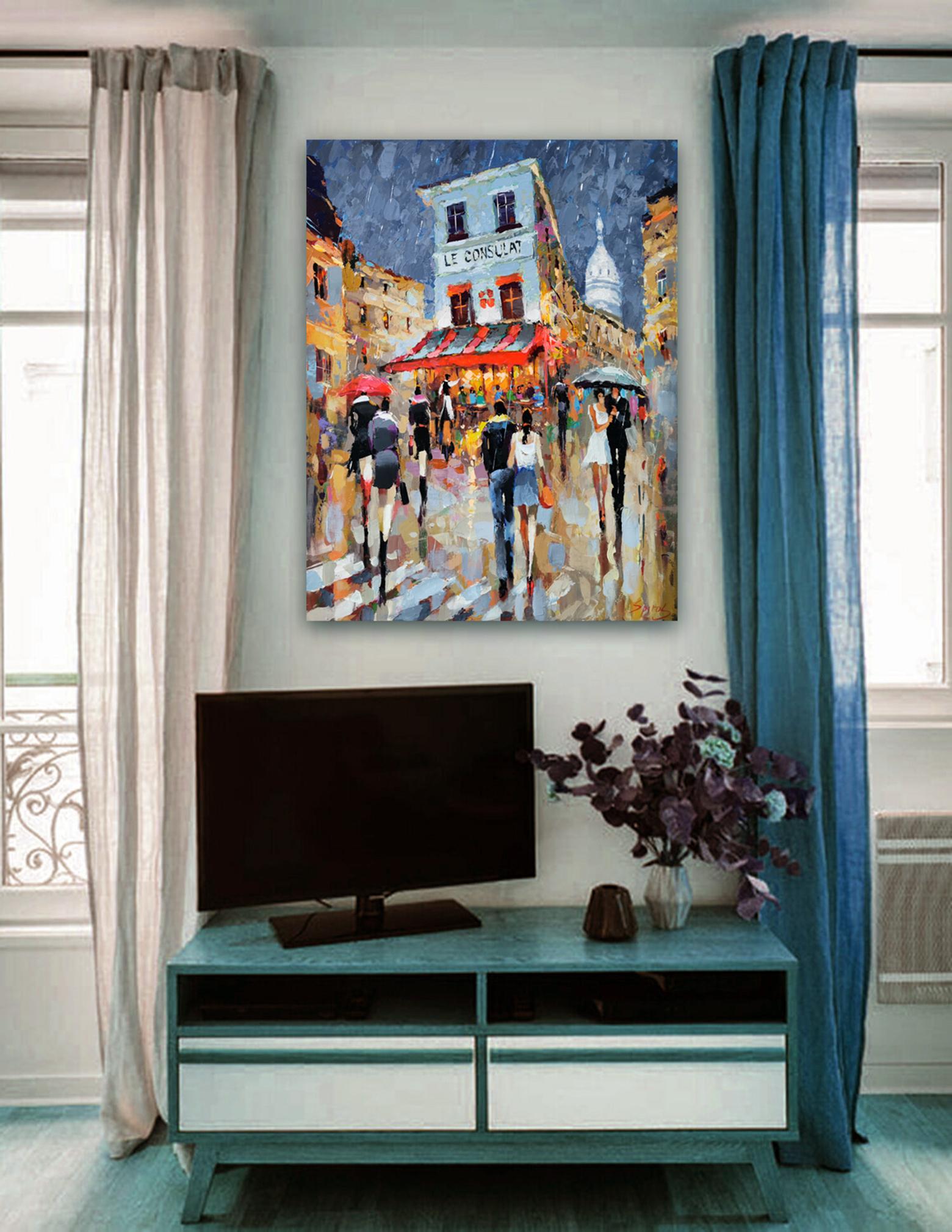 Unerwarteter Regen - Öl, Acryl auf Leinwand Gemälde von Dmitry Spiros
Größe -29