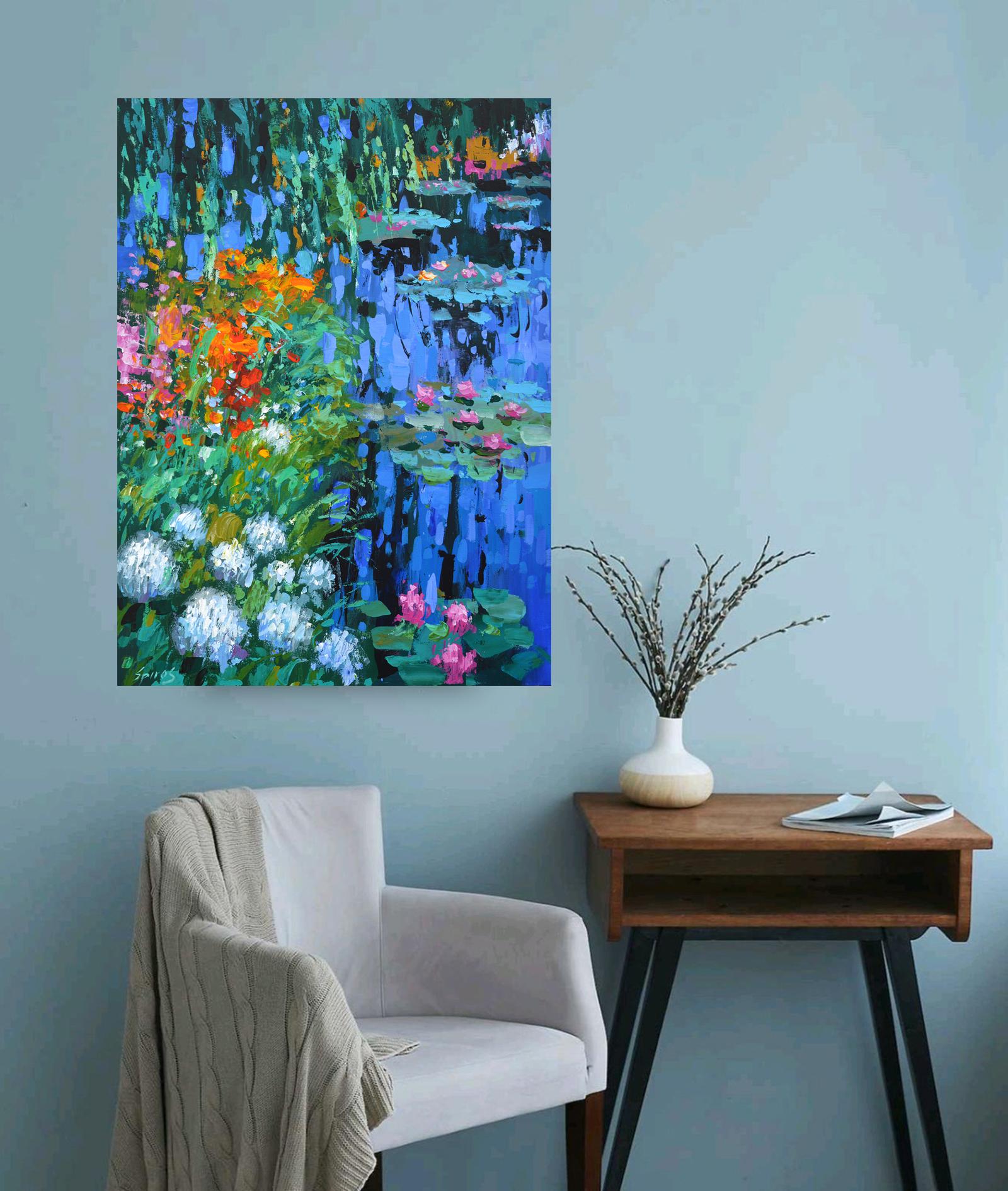 Water lillies - Painting by Dmitry Spiros