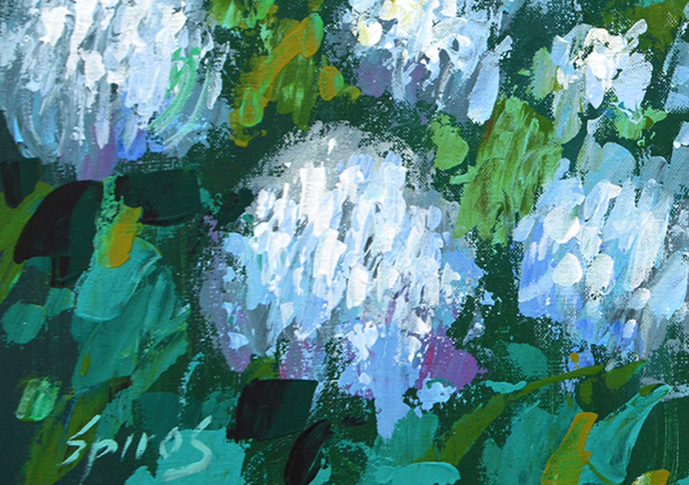 Water lillies - Impressionist Painting by Dmitry Spiros