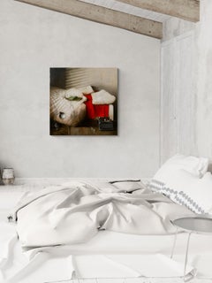 The Typewriter Under The Bed - Realismus, Interieur, Ukraine, Israeli, Öl/Leinwand