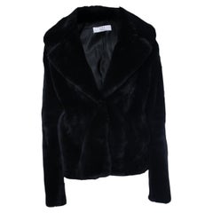 DNA, black rabbit fur coat