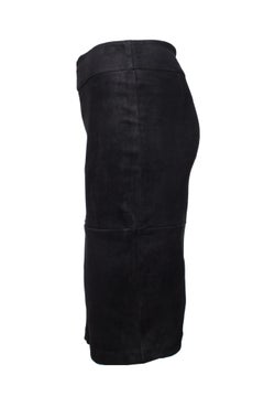 DNA, black suede skirt in size 1/S.