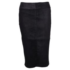 DNA, black suede skirt in size 1/S.