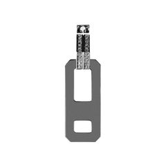 AS29 DNA Diamond Single Earring in 18k Black Gold