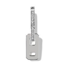 AS29 DNA Mini Diamond Single Earring in 18k White Gold