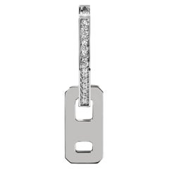 AS29 DNA Mini Diamond Single Earring in 18k White Gold