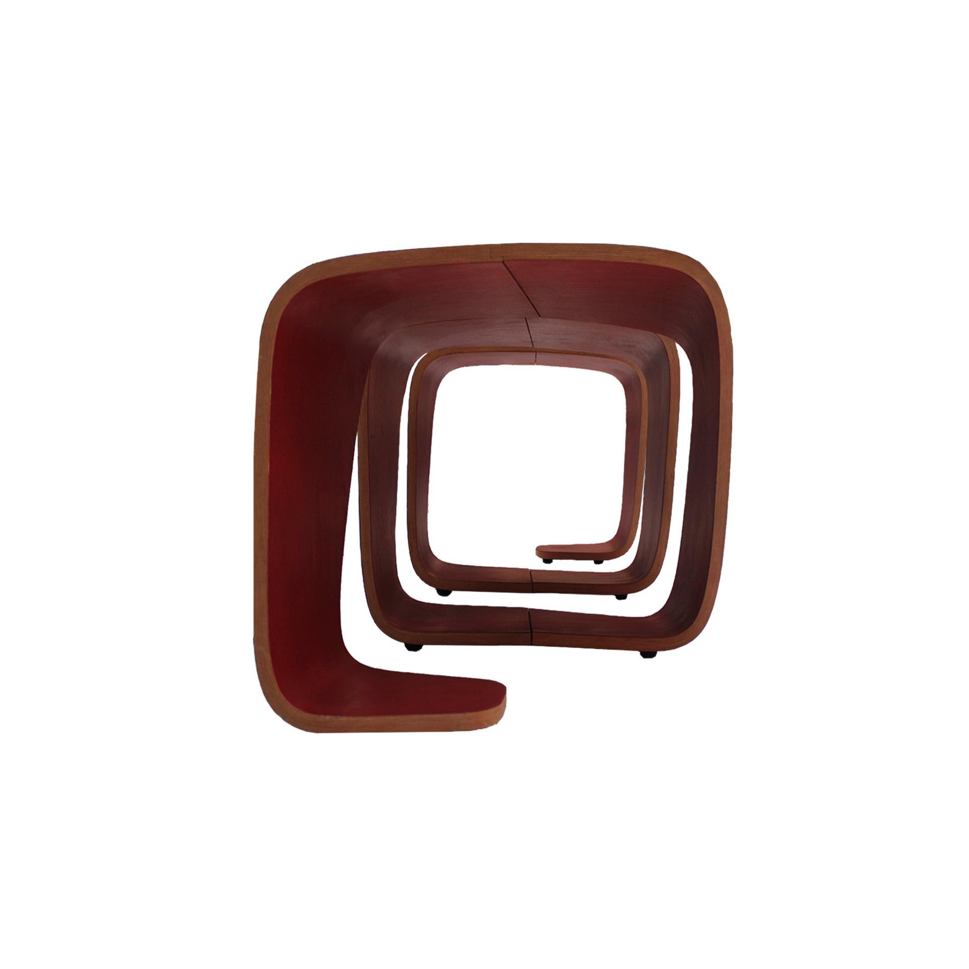 Banc modulaire Dna fabriqué en bois par Leonardo Rossano et Debora Mansur 2013. Bon état - En vente à Madrid, ES