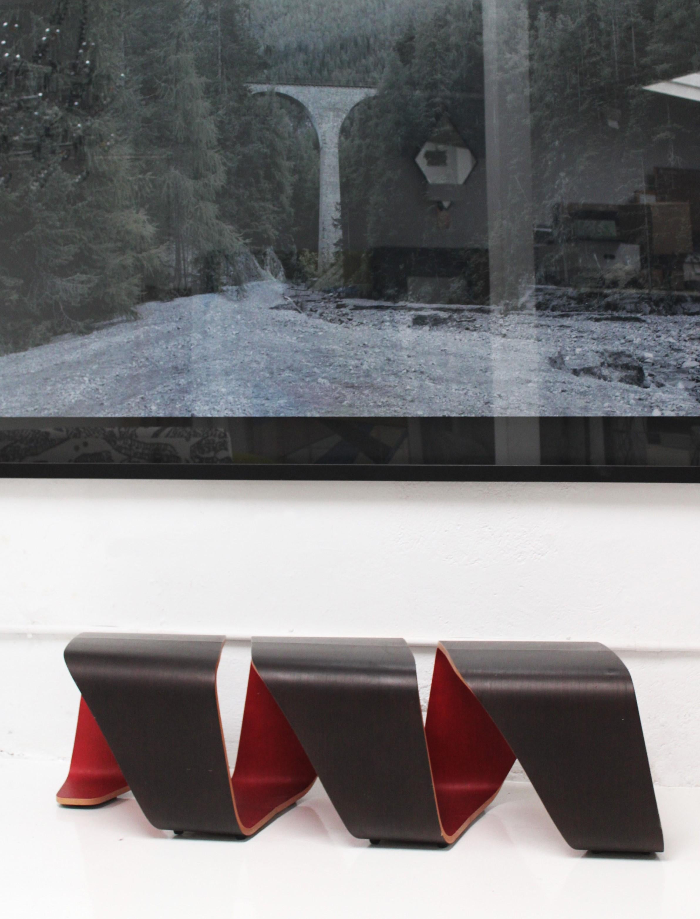 Banc modulaire Dna fabriqué en bois par Leonardo Rossano et Debora Mansur 2013. en vente 1
