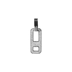 AS29 DNA Pave Diamond Single Earring in 18k Black Gold