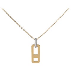 AS29 DNA Small Diamond Necklace in 18k Yellow Gold