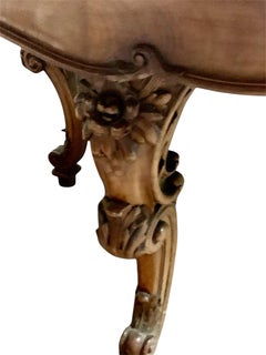 Dnning room wood table louis XV style