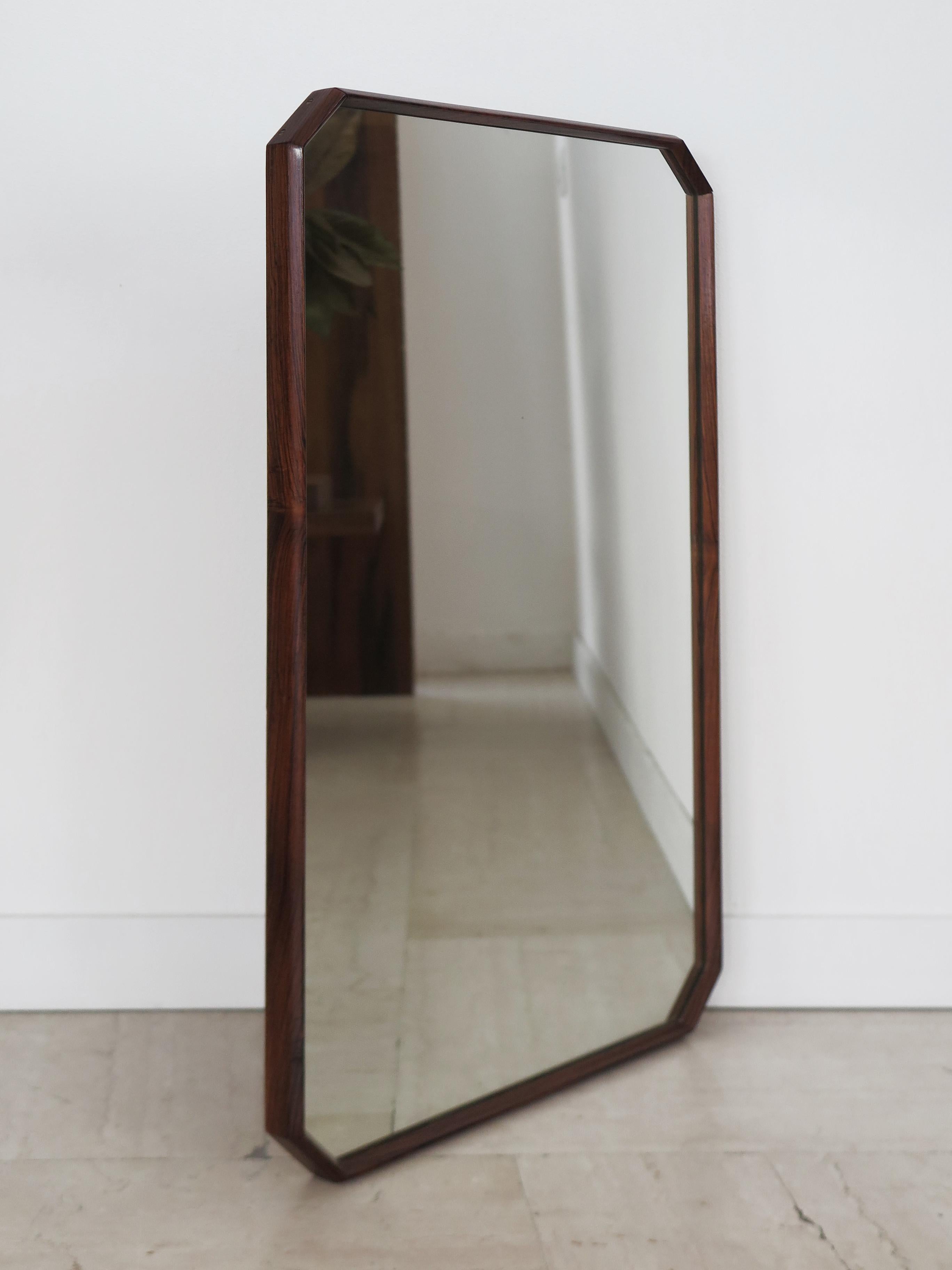 Dnon Cavalli Italian Midcentury Solid Wood Frame Wall Mirror for Tredici 1960s In condizioni buone in vendita a Reggio Emilia, IT