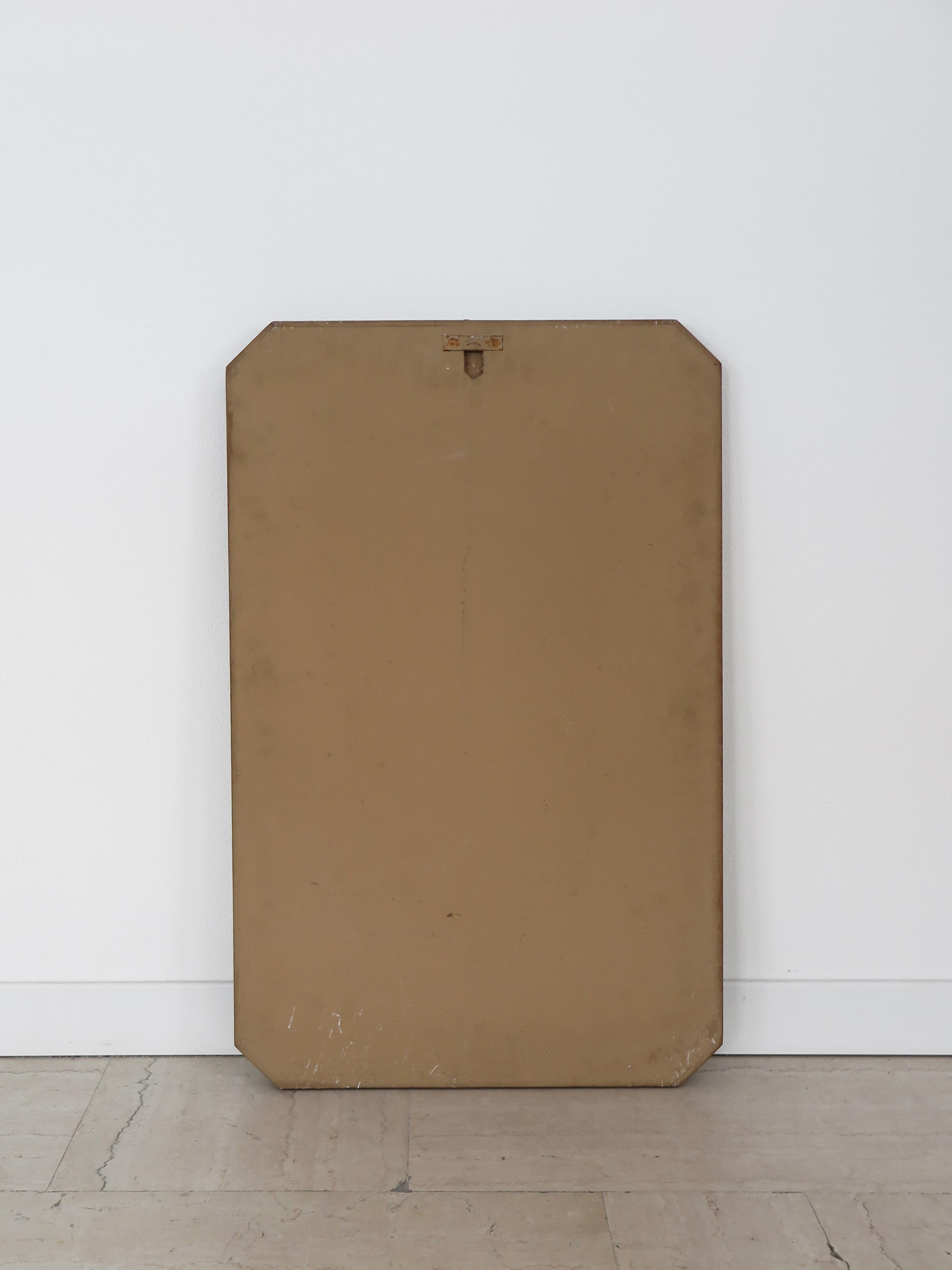 Mid-20th Century Dnon Cavalli Italian Midcentury Solid Wood Frame Wall Mirror for Tredici 1960s in vendita