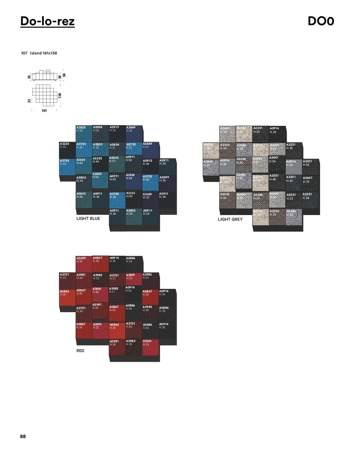 Do-Lo-Rez Collection by Ron Arad in Blue, Grey or Red Combinations for Moroso For Sale 10