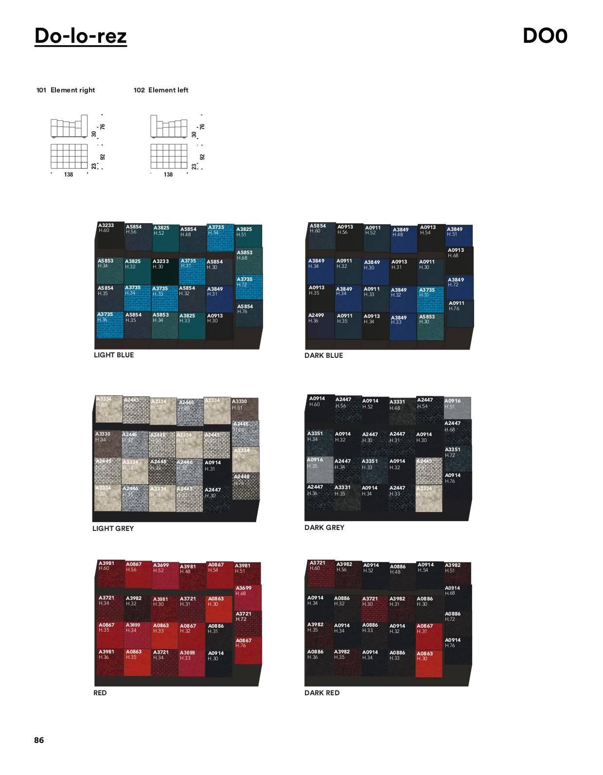 Do-Lo-Rez Collection by Ron Arad in Blue, Grey or Red Combinations for Moroso For Sale 12