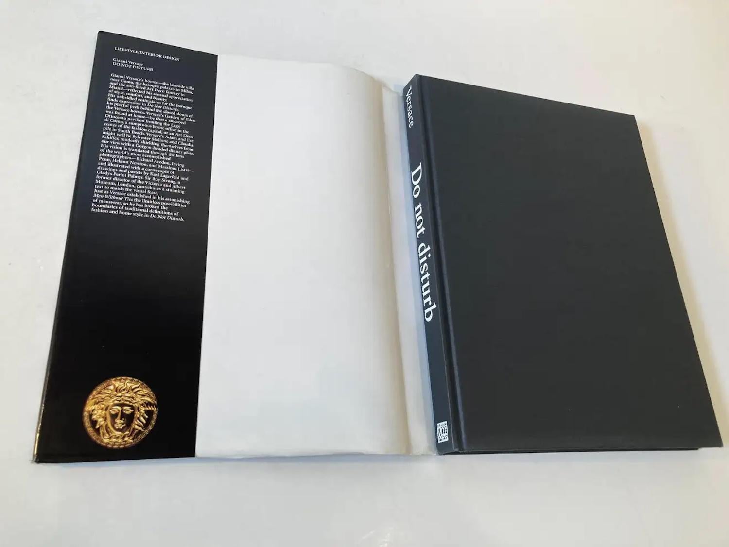 Black Do Not Disturb Gianni VERSACE, Hardcover Coffee Table Book