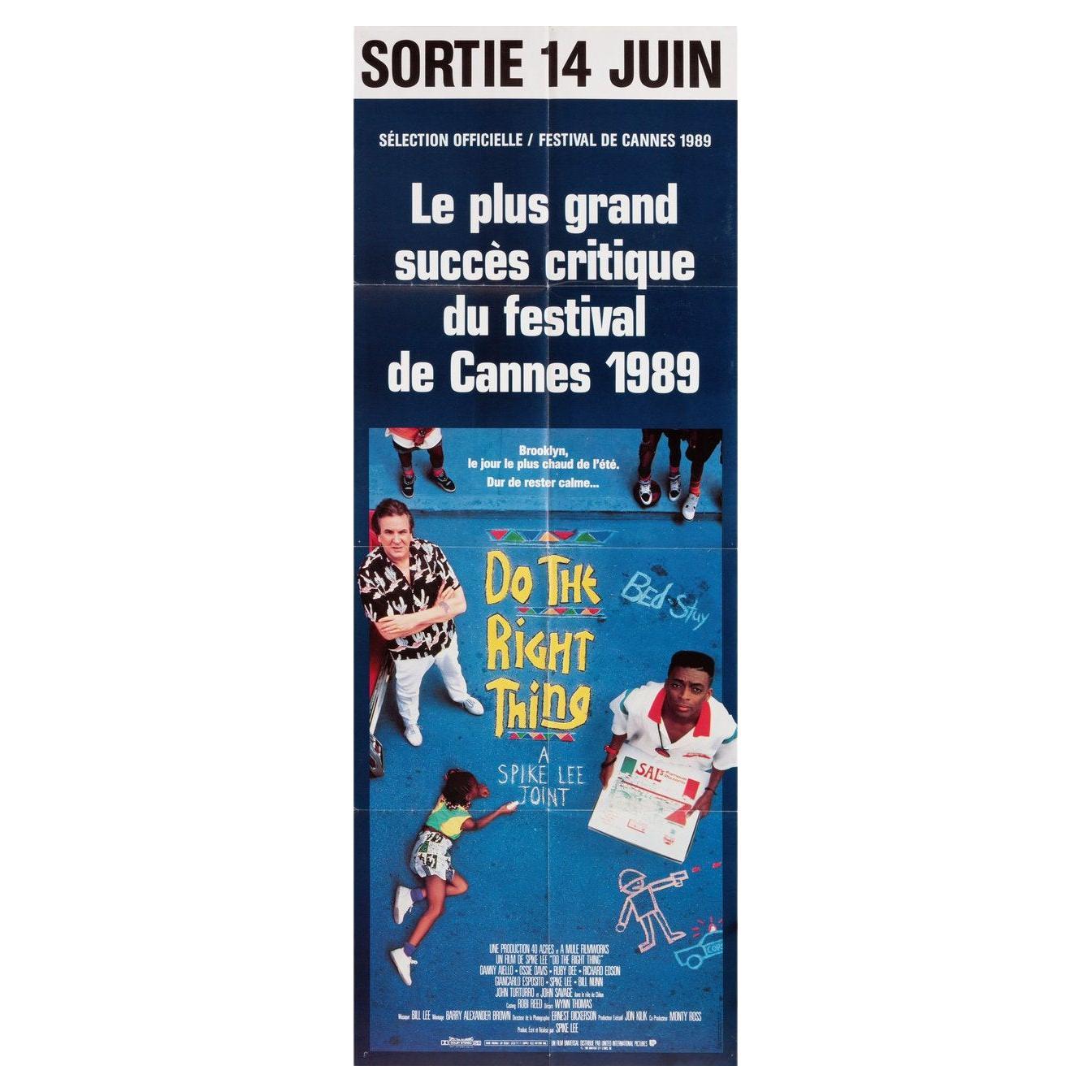 Do the Right Thing 1989 French Pantalon Film Poster For Sale