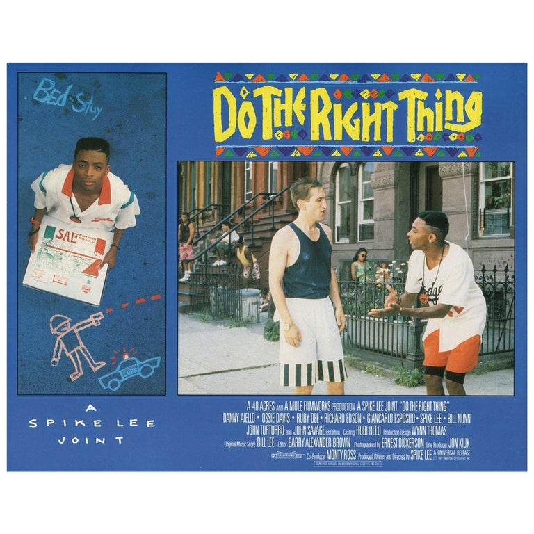 Do the Right Thing 1989 U.S. Scene Card at 1stDibs