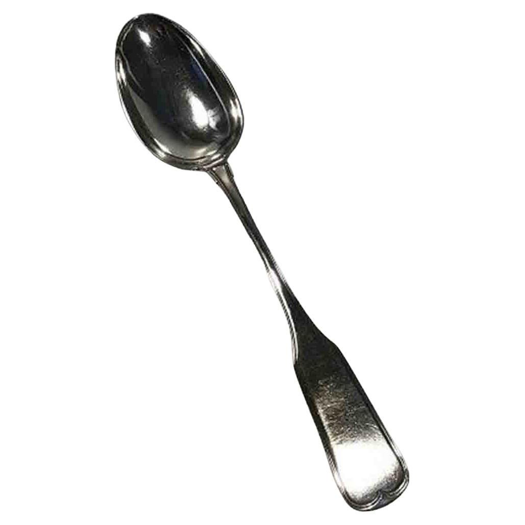 Dobbeltriflet/Old Danish 'Old' Serving Spoon For Sale at 1stDibs