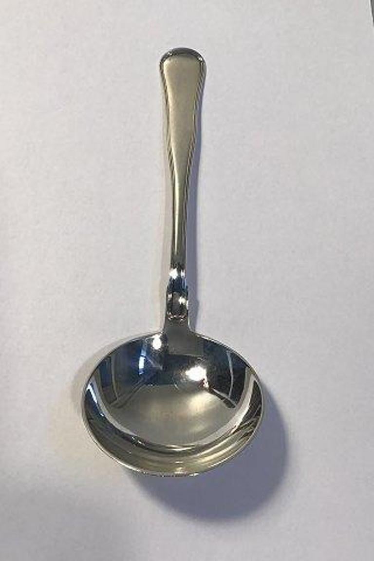 Dobbeltriflet/Old Danish Silver Serving Spoon Cohr In Good Condition For Sale In Copenhagen, DK