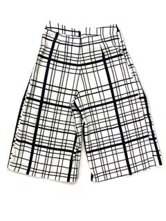 DO+BE Black and White Plaid Capri Pants, Size M