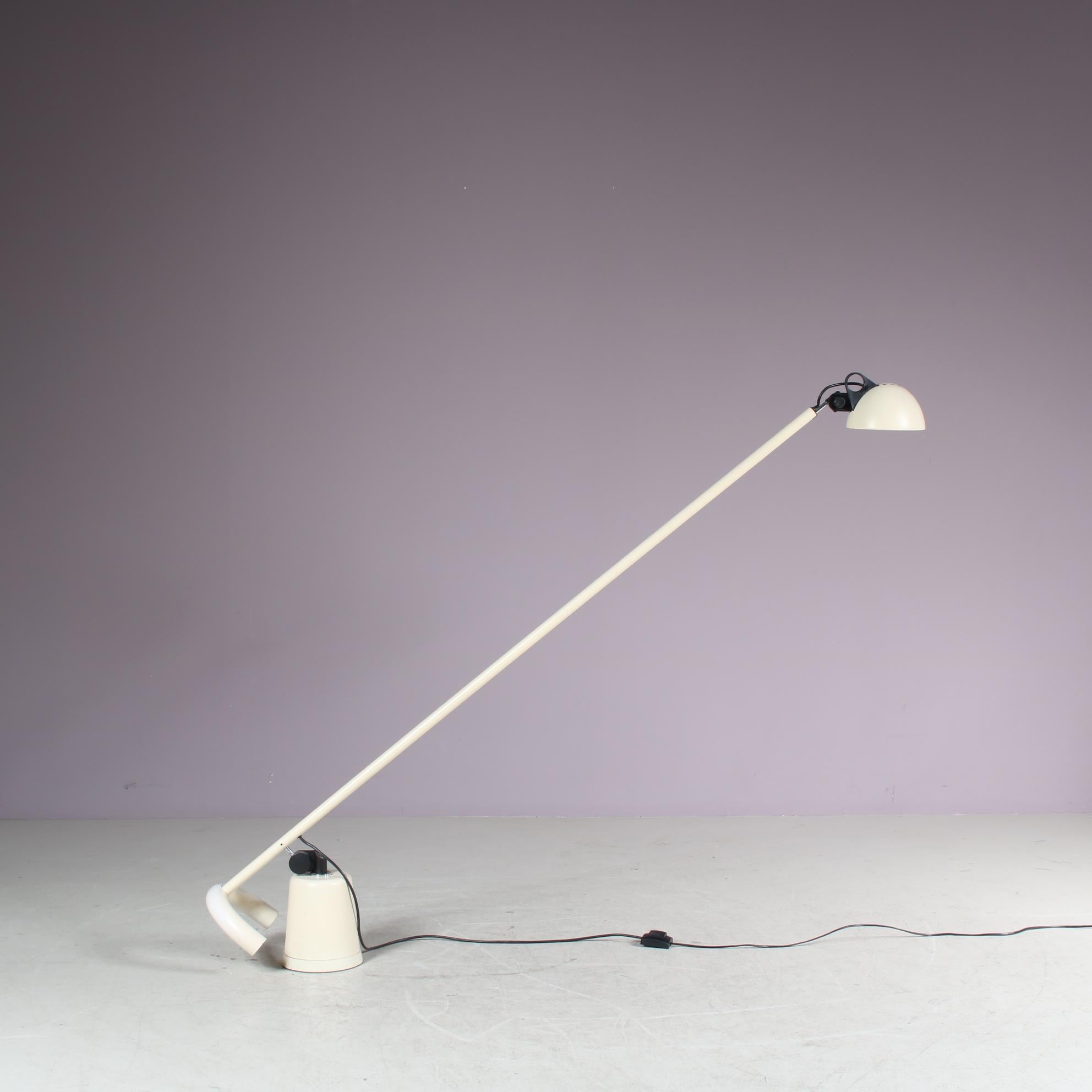 Mid-Century Modern “Dobermann” Floor Lamp by Elio Martinelli for Martinelli, Italy 1970 For Sale