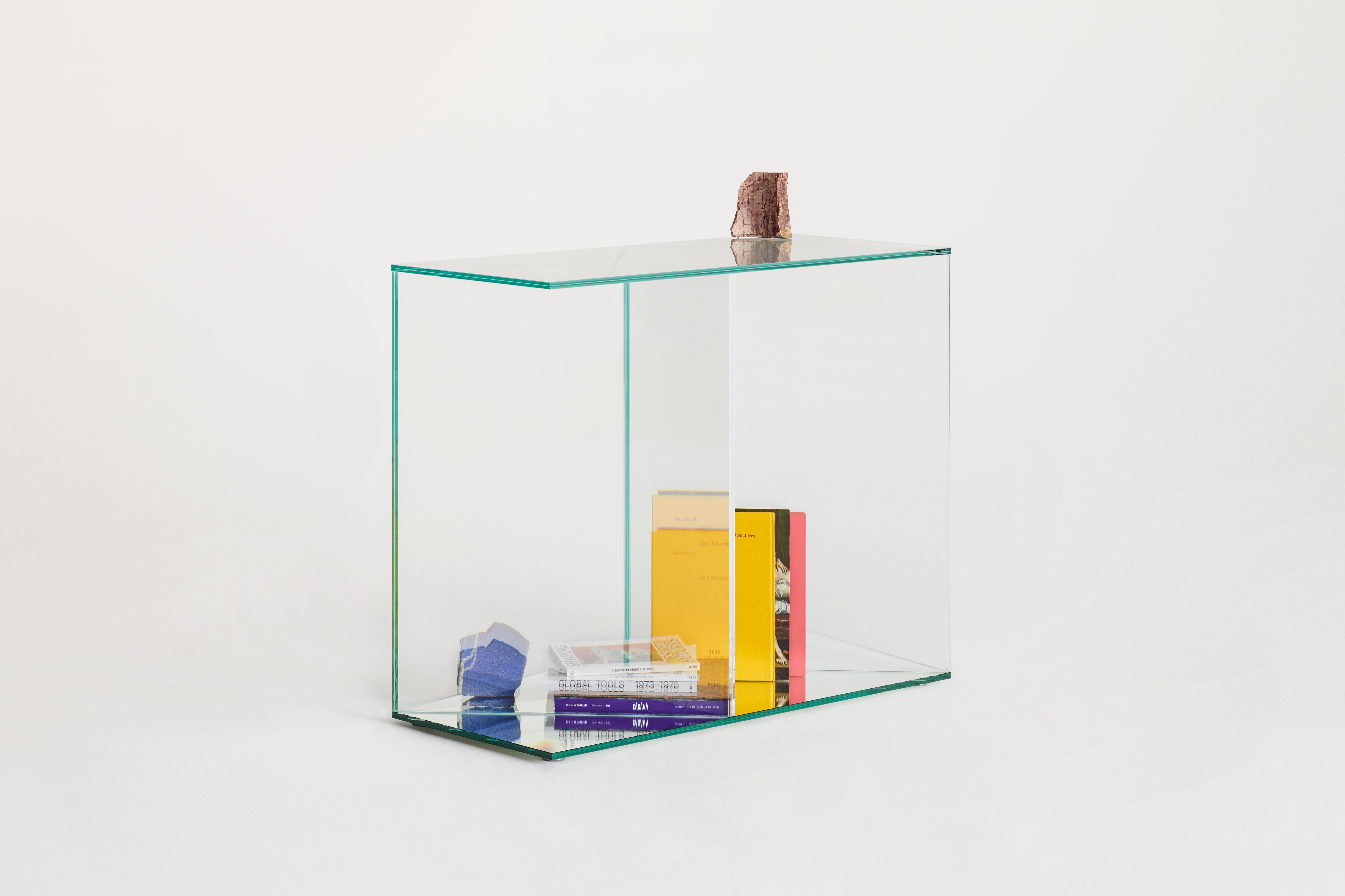 XXIe siècle et contemporain Table basse dorée irisée de Patricia Urquiola pour Glas Italia, EN STOCK en vente