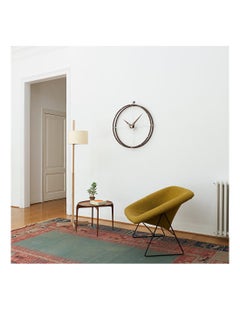 Doble O N Wall Clock by Nomon, Wenge Wood, Modern Design, Spain