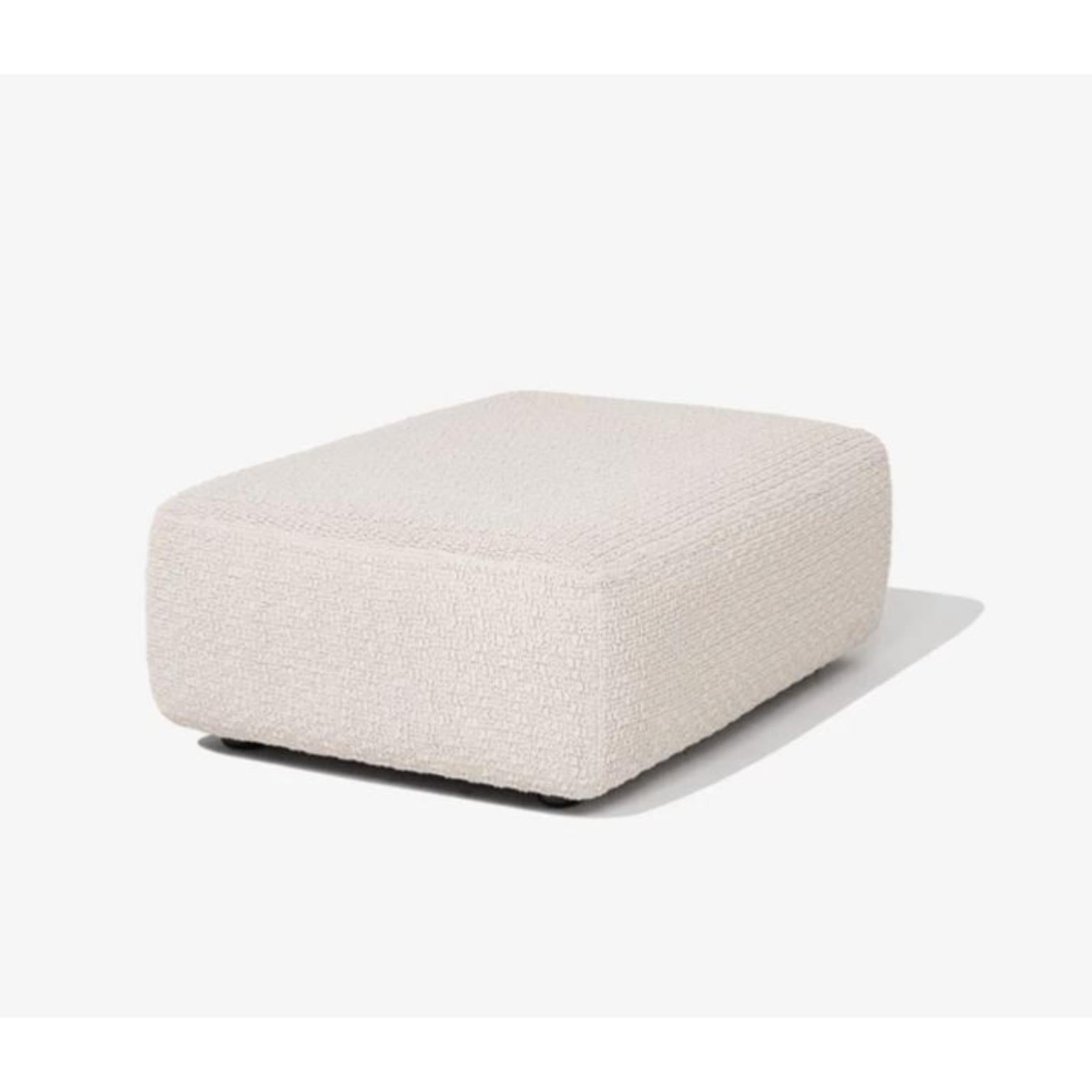 Large Pouf by Wentz
Dimensions: D 110 x W 110 x H 40 cm
Materials: Wooden structure, elastic straps, hypersoft foam and WE–KNIT coating (70% recycled PET + 30% elastane). Wooden feet with matte black paint and a rubberized finish on the bottom to