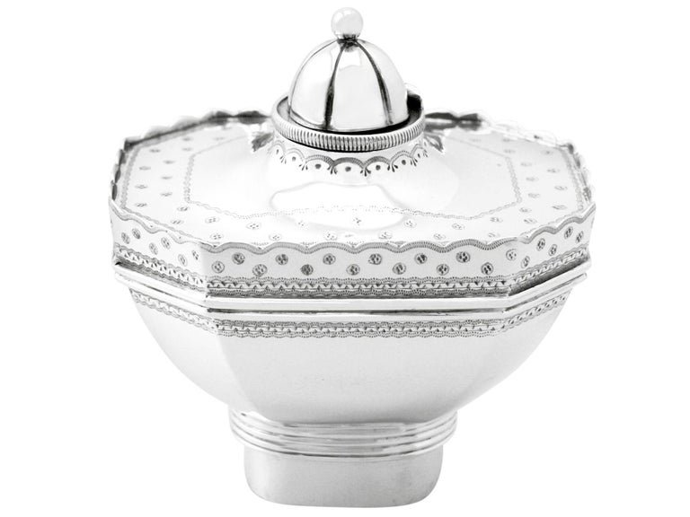 Dobson and Sons Antique Victorian English Sterling Silver Spirit Kettle For  Sale at 1stDibs