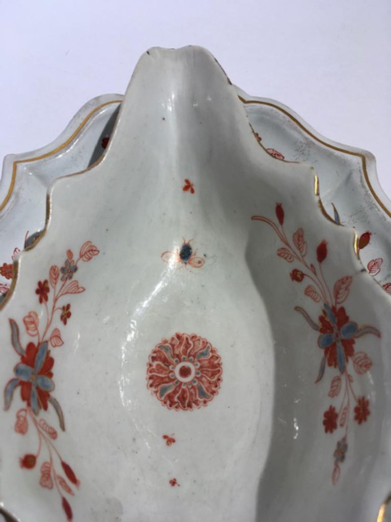 Italy Doccia Richard Ginori 18th Century Porcelain Sauce Terrin Floral Drawings For Sale 9