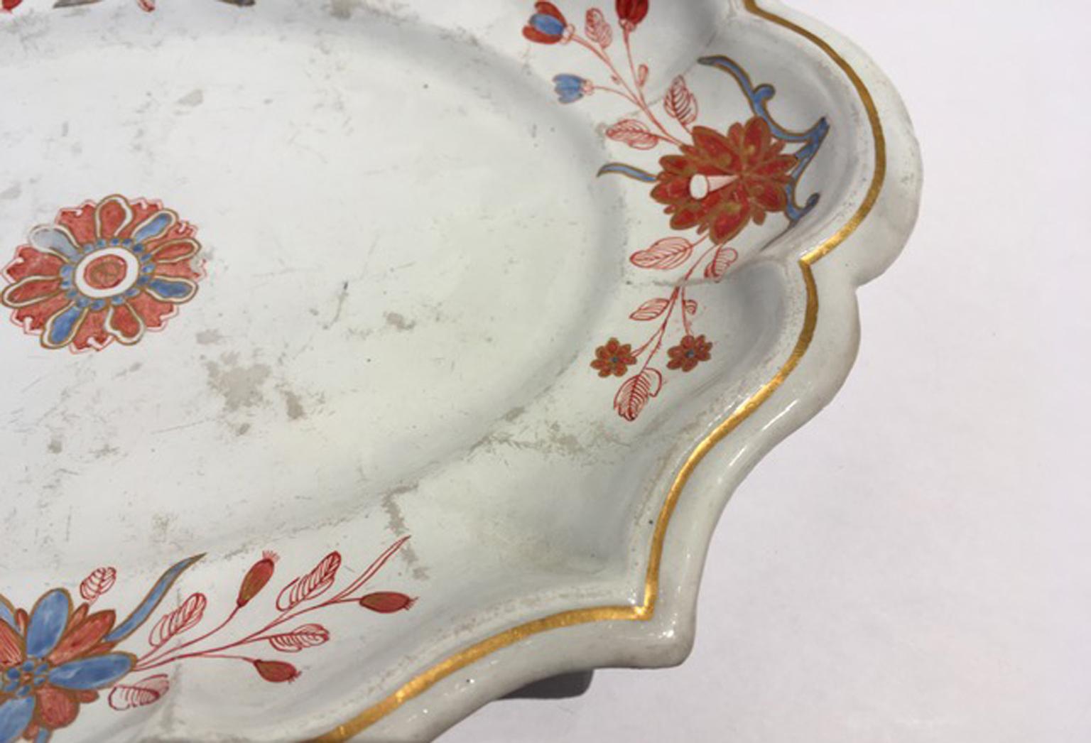 Italy Richard Ginori 18th Century Porcelain Sauce Terrin Floral Drawings For Sale 12