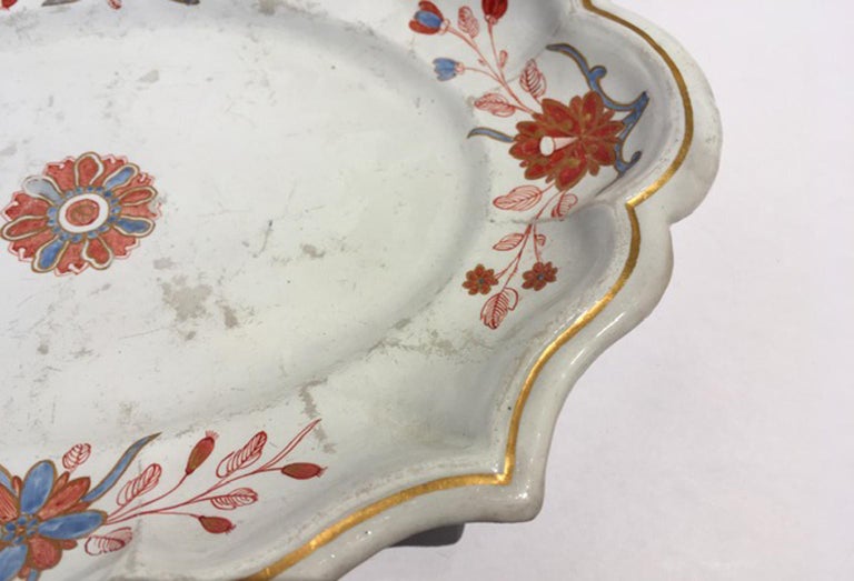 Italy Doccia Richard Ginori 18th Century Porcelain Sauce Terrin Floral Drawings For Sale 12