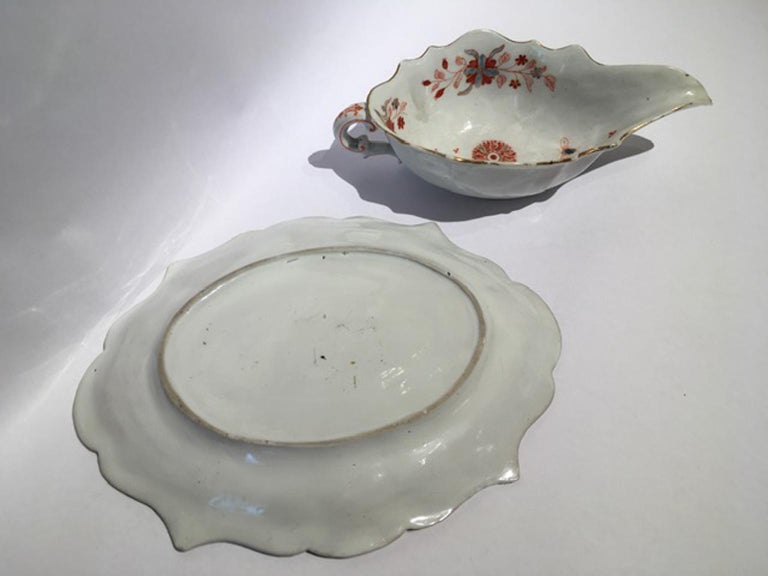 Italy Doccia Richard Ginori 18th Century Porcelain Sauce Terrin Floral Drawings For Sale 13