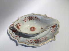Italia A. Richard Ginori Salsa in porcellana del XVIII secolo Disegni floreali