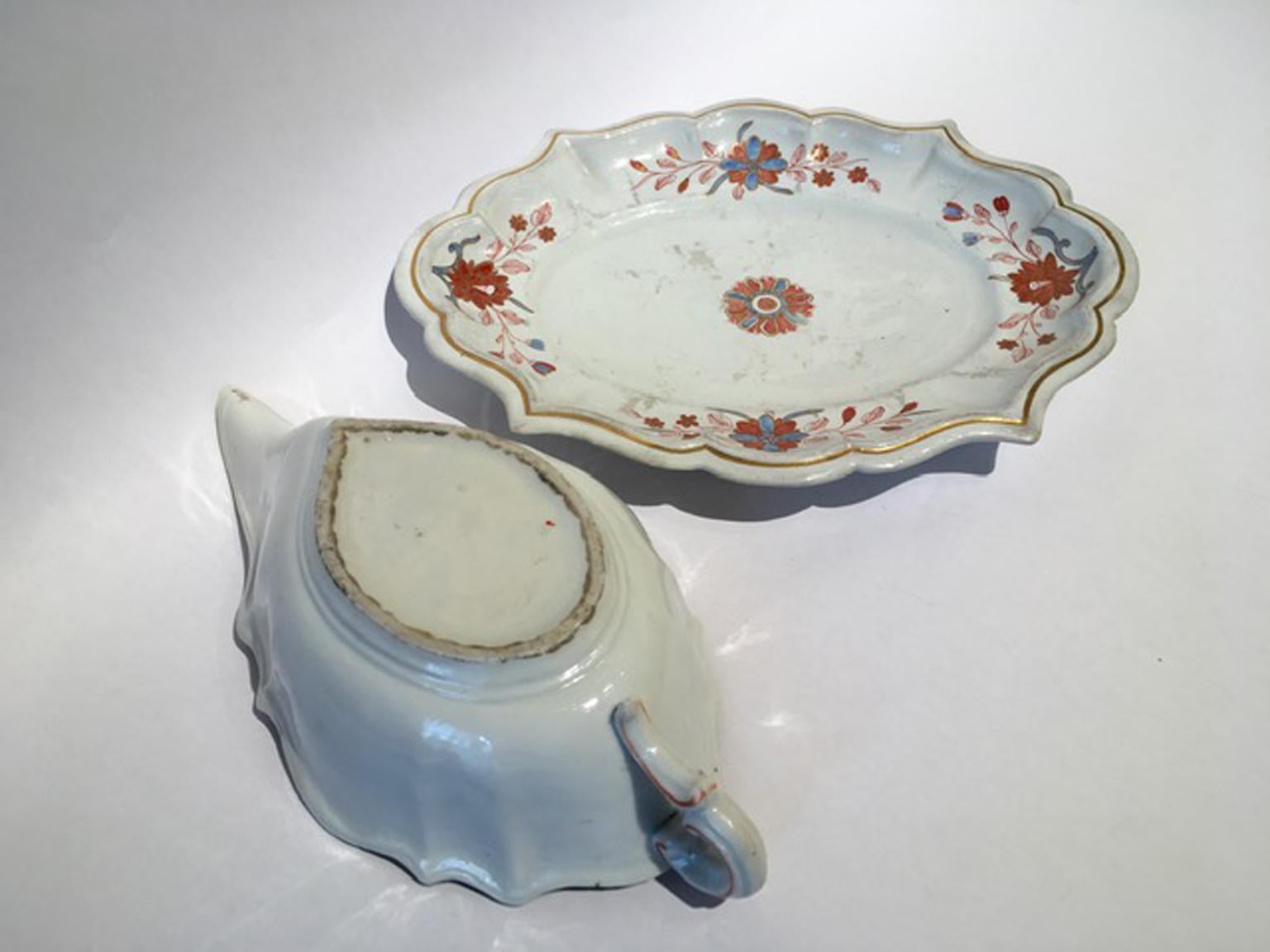 Italy Richard Ginori 18th Century Porcelain Sauce Terrin Floral Drawings For Sale 14