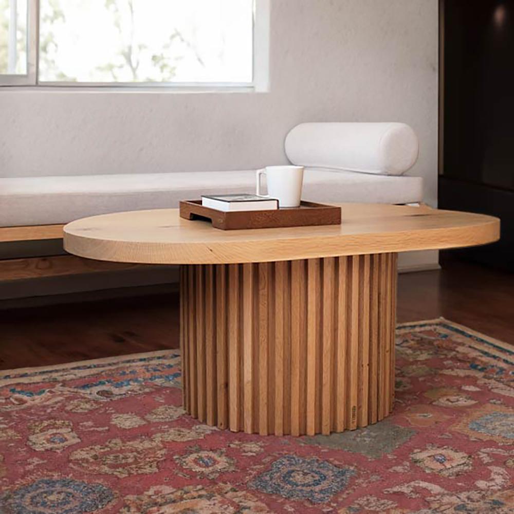Mesa baja / auxiliar DOCIA, roble, listones Turco en venta