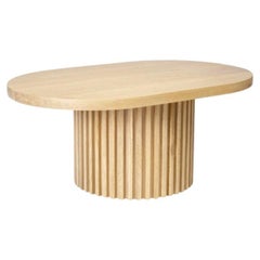 DOCIA Coffee Table / Side Table, Oak, Slatted