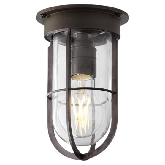 DOCKLIGHT CEILING dark bronze clear glass