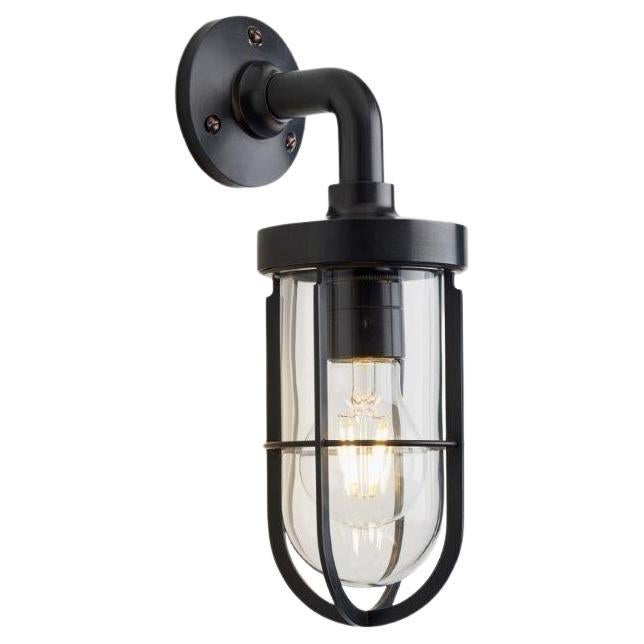 DOCKLIGHT WALL brushed nickel plated brass clear glass
