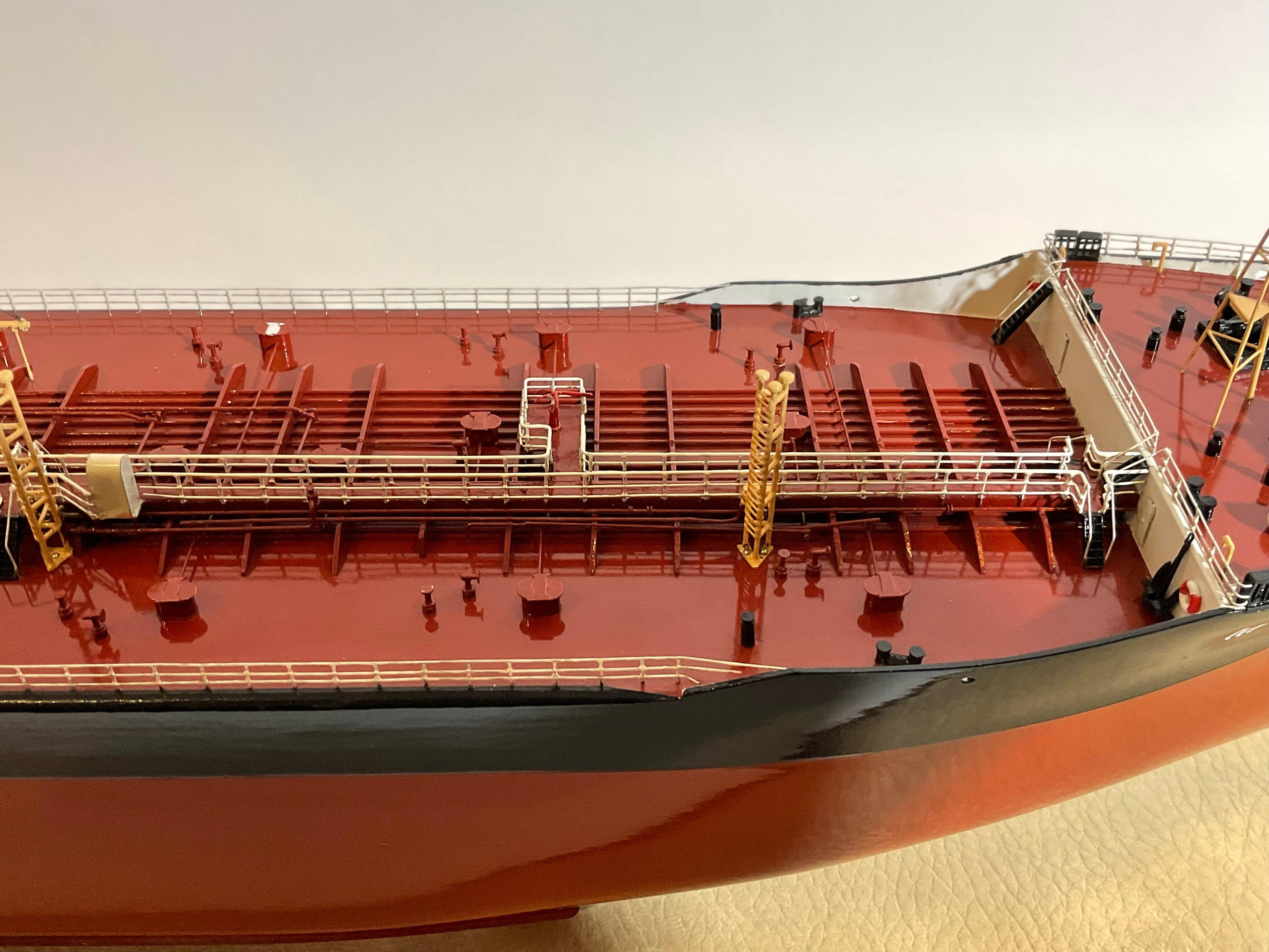 Wood Dockyard Builders Model of Oil Tanker Marianna