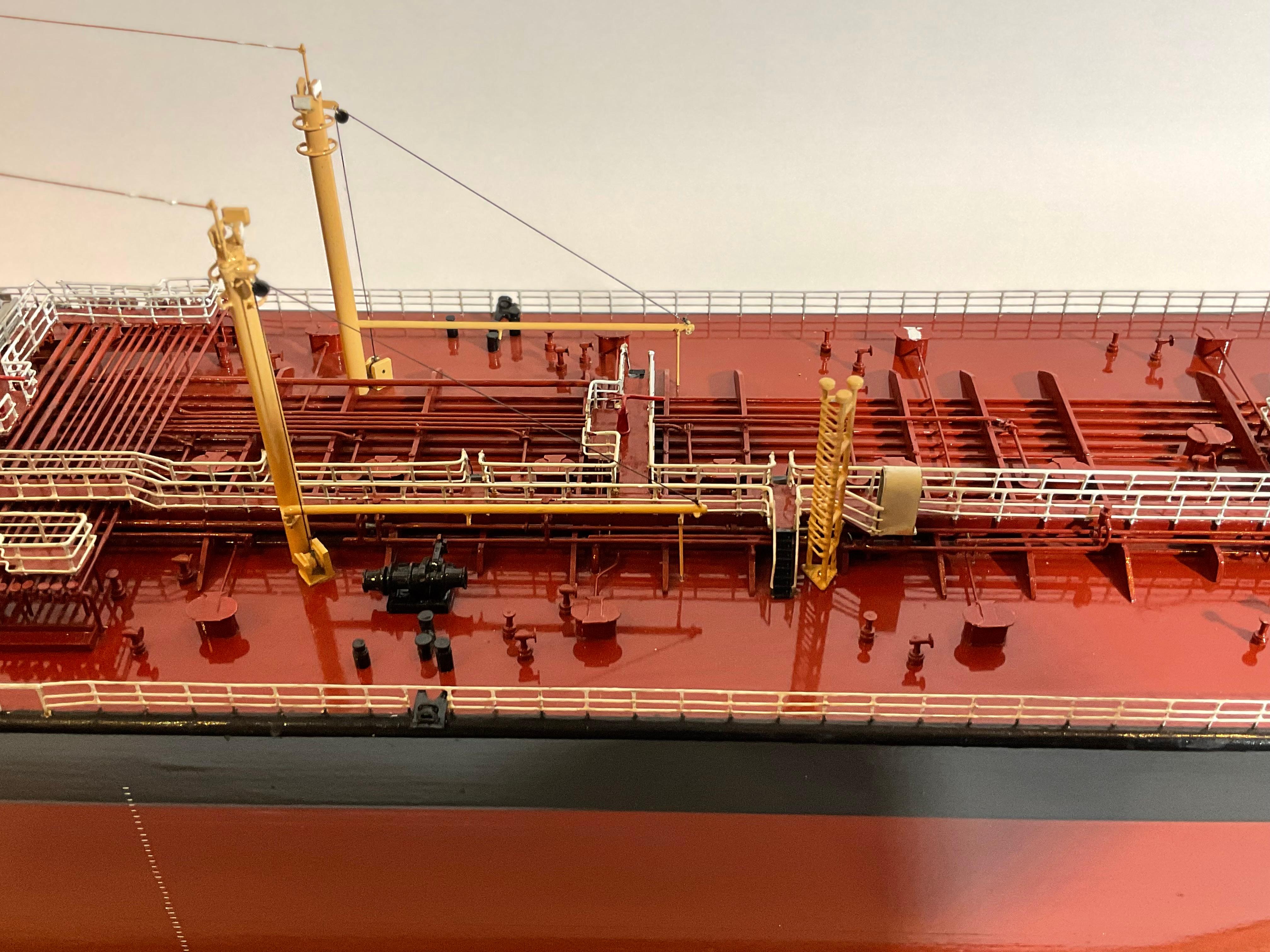 Fine XX secolo Modello di petroliera Marianna realizzato dai costruttori del cantiere navale