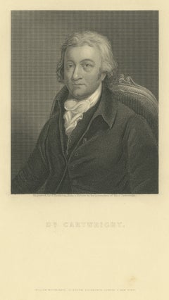 Doctor Cartwright, Inventor of the Power Loom, Antique Engraved Portrait