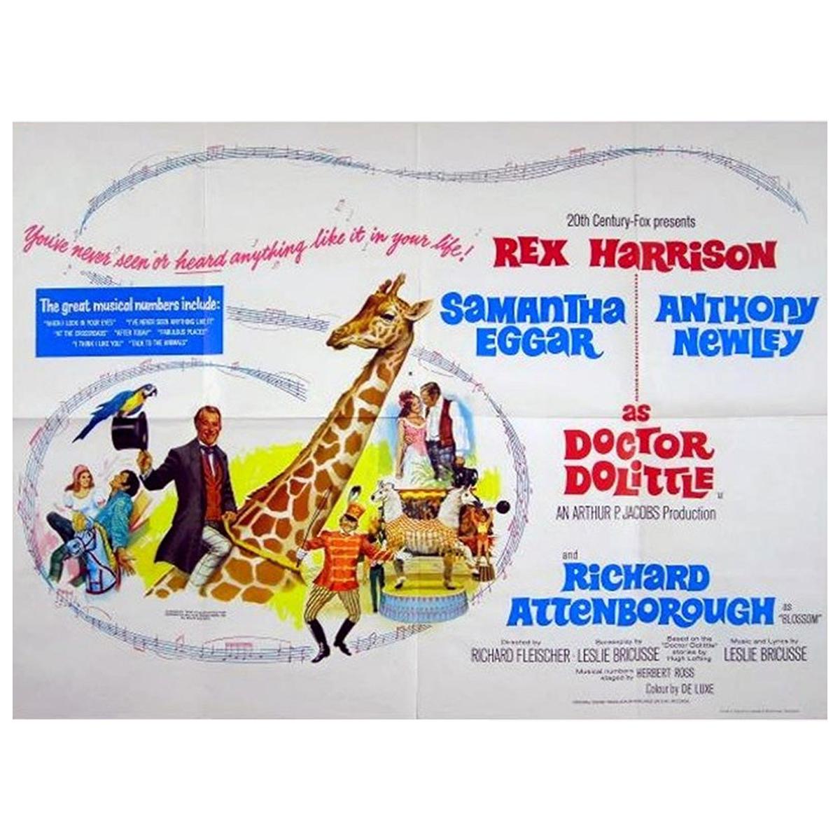 "Doctor Dolittle" 1967 Poster For Sale