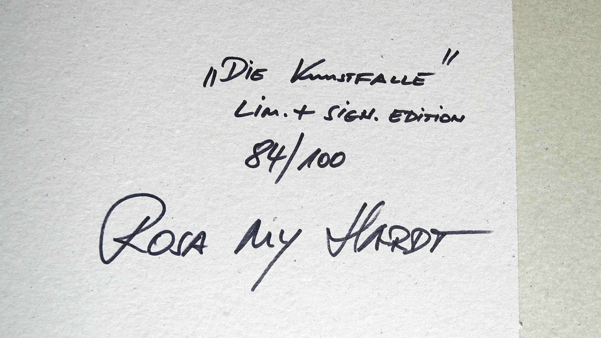 Documenta „Die Kunstfalle“ Rosa My Hardt Lim. und Signierte Auflage 84 / 100 (Ende des 20. Jahrhunderts) im Angebot